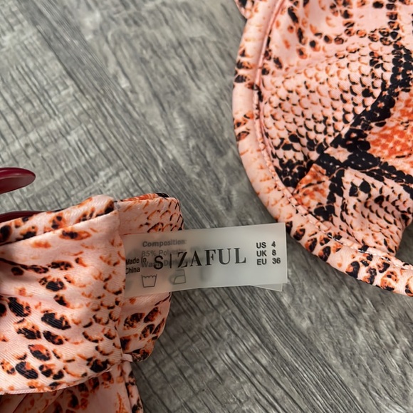 Zaful Snake Print Bikini - Picture 4 of 7